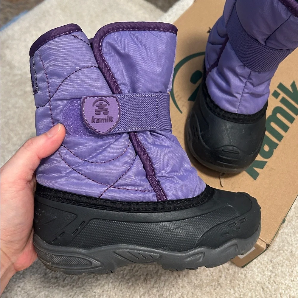 Kamik  Snowbug 5 Waterproof Winter Boots SZ 10 purple - Picture 5 of 6